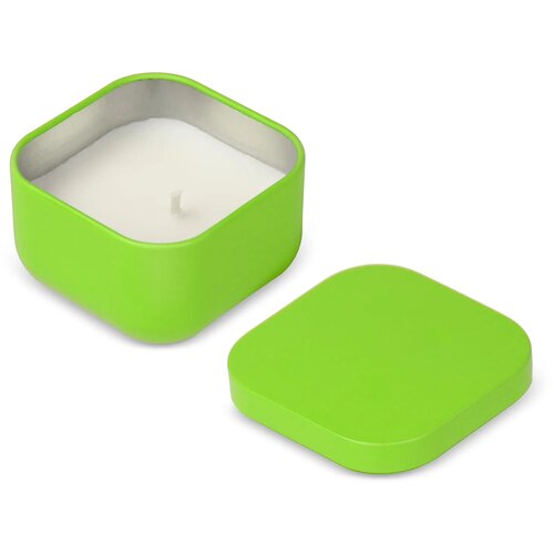 Ananda plantaardige geurkaars in gerecycled blik lichtgroen