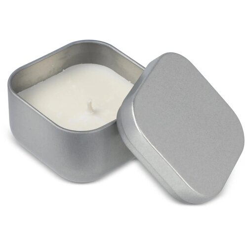 Ananda plantaardige geurkaars in gerecycled blik zilver