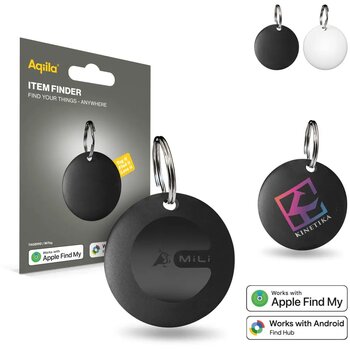 Aqiila Tagbird Waterbestendige Tracker met sleutelring wit