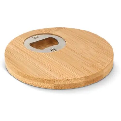 Bamboe onderzetter &amp; flesopener natuur