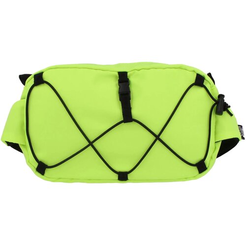 Crossbodytas R-PET met trekkoord lichtgroen