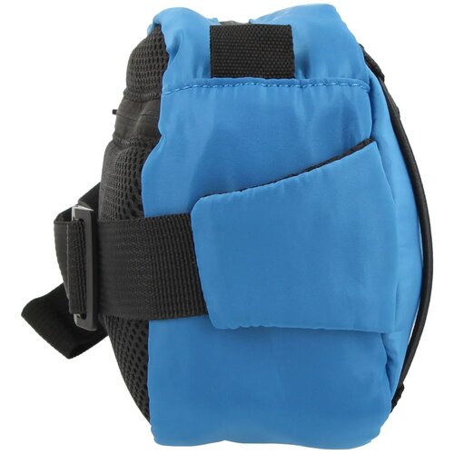 Crossbodytas R-PET met trekkoord blauw