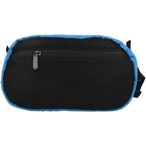 Crossbodytas R-PET met trekkoord blauw