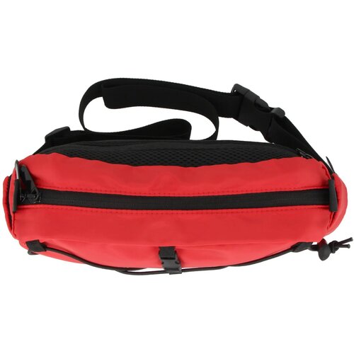 Crossbodytas R-PET met trekkoord rood