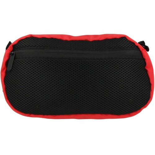 Crossbodytas R-PET met trekkoord rood