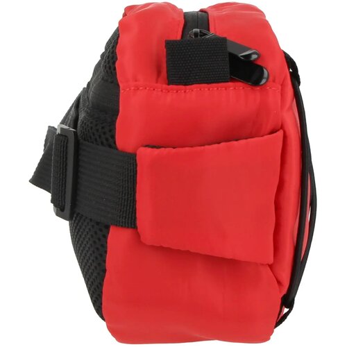 Crossbodytas R-PET met trekkoord rood