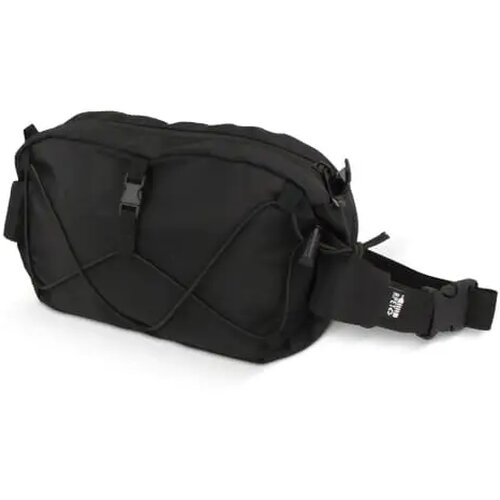 Crossbodytas R-PET met trekkoord zwart