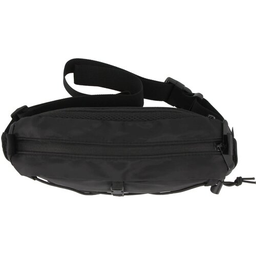 Crossbodytas R-PET met trekkoord zwart