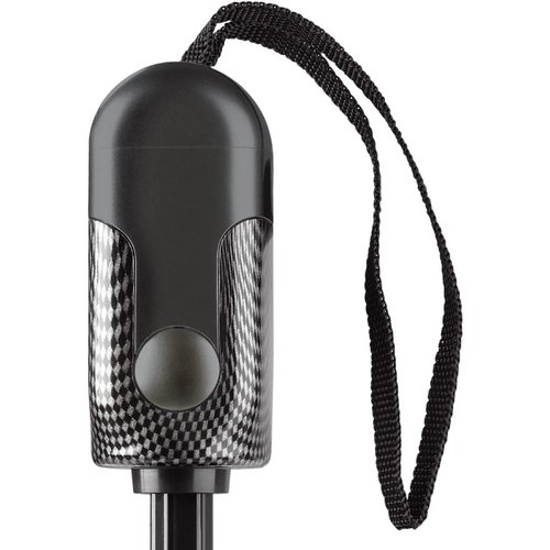 Deluxe 23” omkeerbare auto open/sluiten paraplu zwart