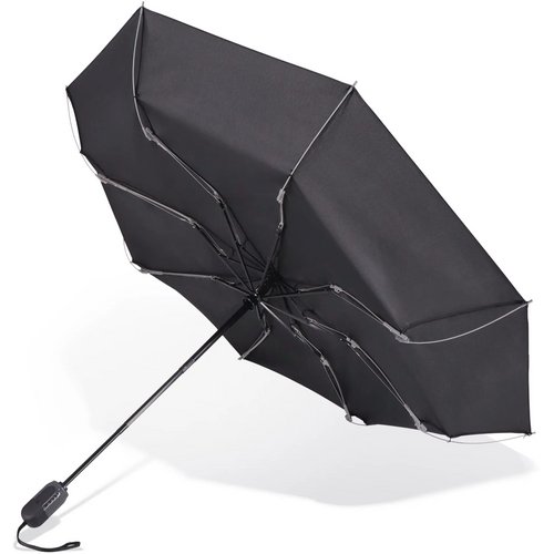 Deluxe 23” omkeerbare auto open/sluiten paraplu zwart