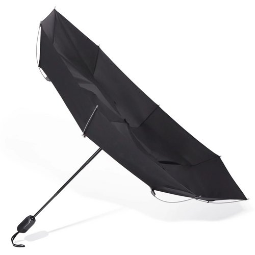 Deluxe 23” omkeerbare auto open/sluiten paraplu zwart