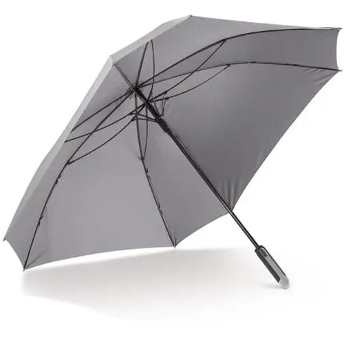 Deluxe 27” vierkante paraplu auto open grijs