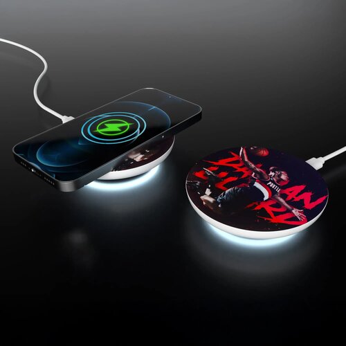 Draadloze Oplader 15 W Fast Charge met LED indicator wit