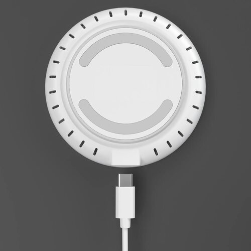 Draadloze Oplader 15 W Fast Charge met LED indicator wit
