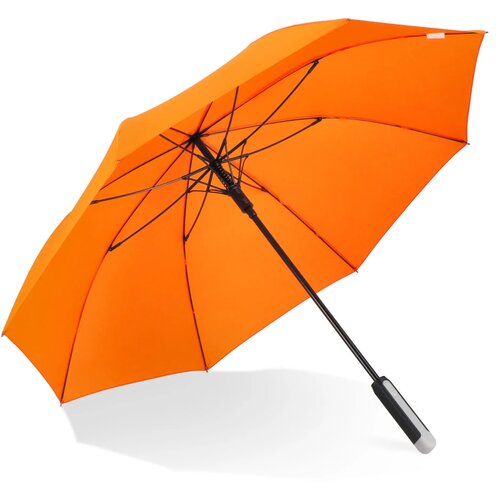 Emerantia 190T Pongee 23" Stokparaplu Auto open oranje
