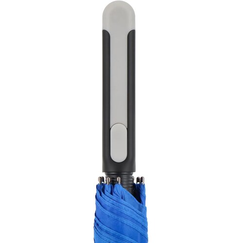 Emerantia 190T Pongee 23" Stokparaplu Auto open blauw