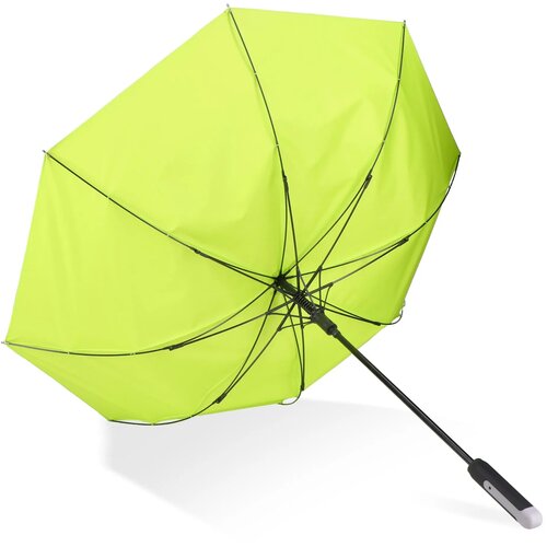 Emerantia 190T Pongee 23" Stokparaplu Auto open lichtgroen