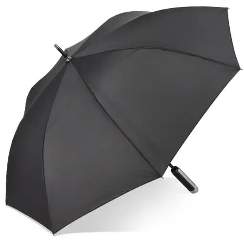 Emerantia 190T Pongee 23" Stokparaplu Auto open zwart
