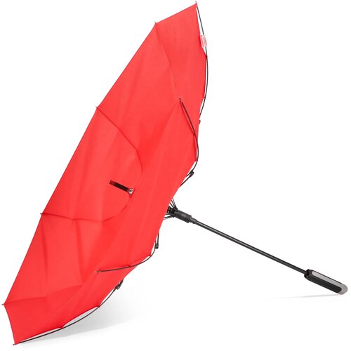 Emerantia 190T Pongee 23" Stokparaplu Auto open rood