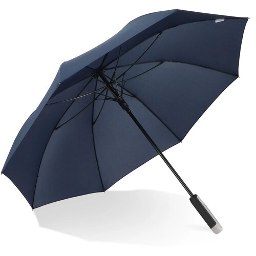 Emerantia 190T Pongee 23" Stokparaplu Auto open donkerblauw