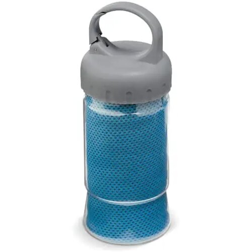 Fitness handdoek 32x88cm blauw