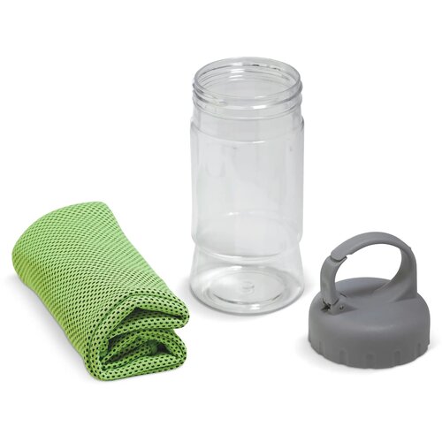 Fitness handdoek 32x88cm lichtgroen