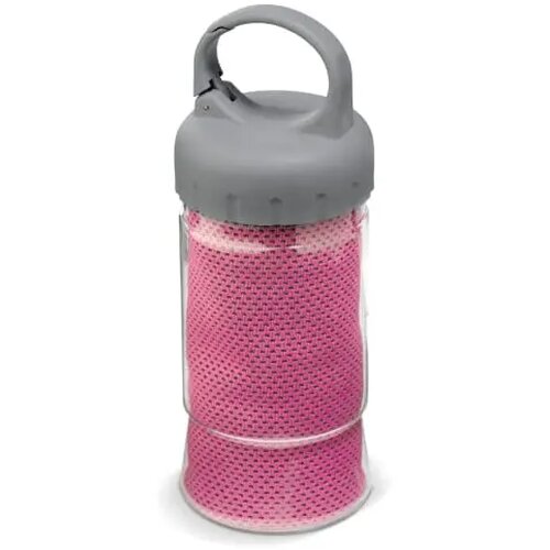 Fitness handdoek 32x88cm donker roze