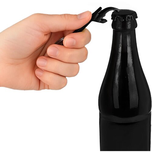 Flesopener sleutelhanger zwart