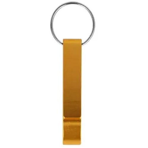 Flesopener sleutelhanger goud