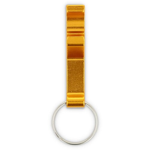 Flesopener sleutelhanger goud