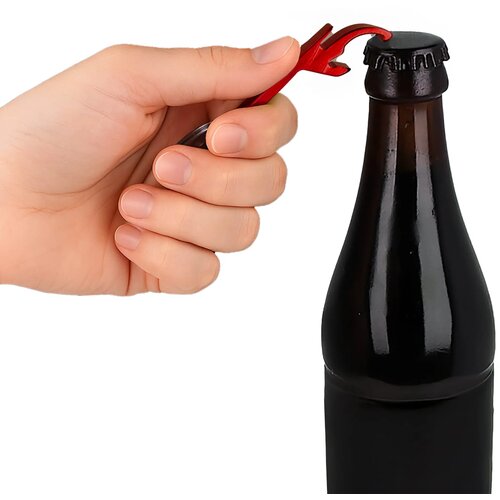 Flesopener sleutelhanger rood