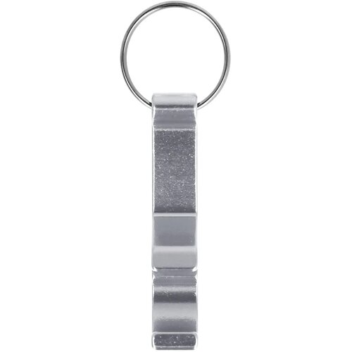 Flesopener sleutelhanger zilver