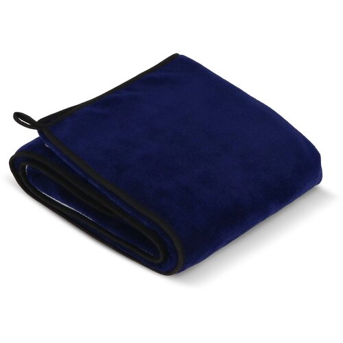 Gecombineerde coral fleece deken 120x150cm (500g/m²) sublimatie donkerblauw