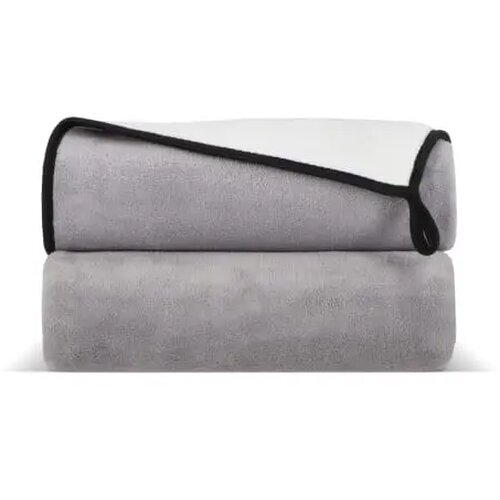 Gecombineerde coral fleece deken 120x150cm (500g/m²) sublimatie grijs