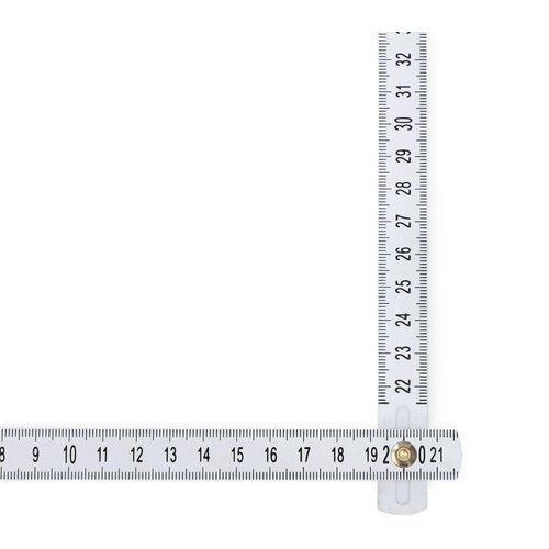 Gekalibreerde duimstok 2m wit