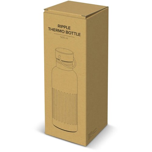 Gerecycled RVS Thermo fles 500ml grijs 500 ml