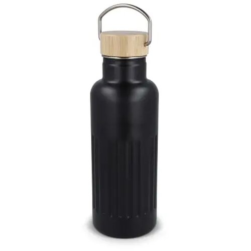 Gerecycled RVS Thermo fles 500ml zwart 500 ml