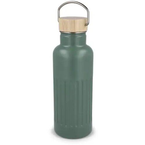 Gerecycled RVS Thermo fles 500ml olijfgroen 500 ml