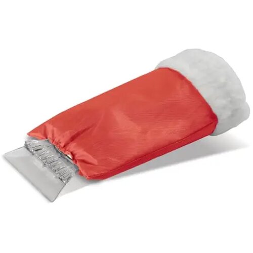 Ijskrabber handschoen gevoerd rood