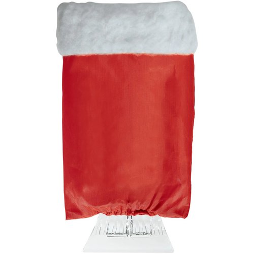 Ijskrabber handschoen gevoerd rood