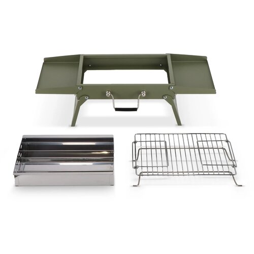 InSideOut Draagbare BBQ Fyra olijfgroen