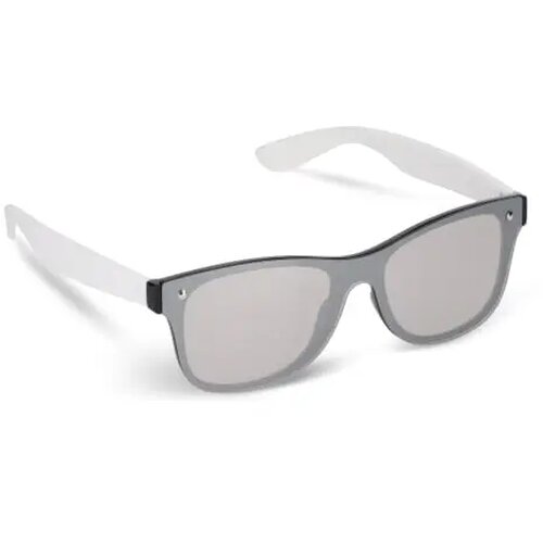 Justin R-PC zonnebril met spiegel uni-lens UV400 wit