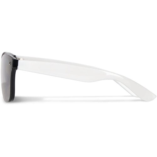 Justin R-PC zonnebril met spiegel uni-lens UV400 wit