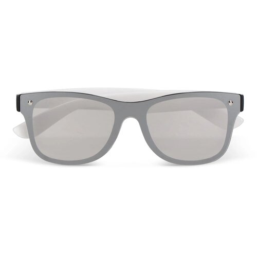 Justin R-PC zonnebril met spiegel uni-lens UV400 wit