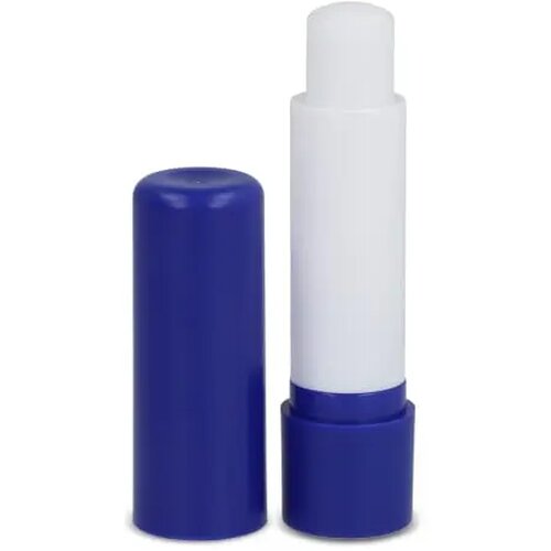 Klassieke lippenbalsemstick gerecycled materiaal blauw