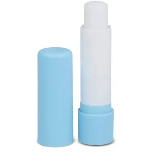 Klassieke lippenbalsemstick gerecycled materiaal lichtblauw