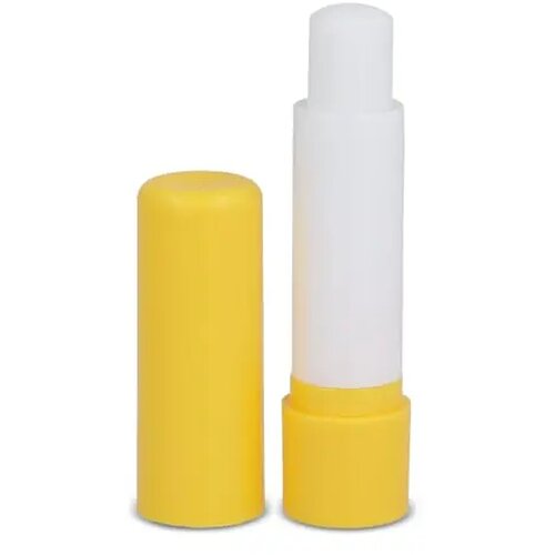 Klassieke lippenbalsemstick gerecycled materiaal geel