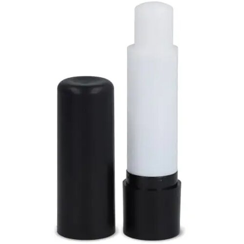 Klassieke lippenbalsemstick gerecycled materiaal ecru / zwart