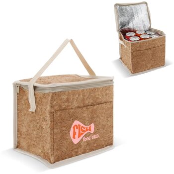 Koeltas kurk vierkant 22x18x18cm natuur