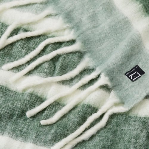 Kosta Linnewäfveri Wollen Plaid Streep groen